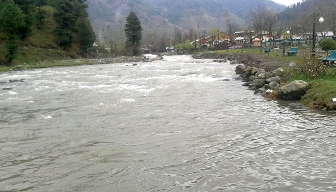 The Lidder, flowing through Anantnag, once used to boast many trout, but fewer are found now.
