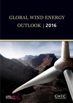 Click here to download 'Global Wind Energy Outlook 2016'