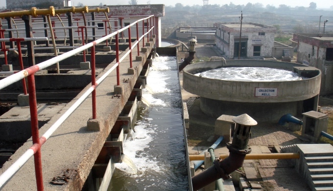 The 36 million litres daily common effluent treatment plant often performs below capacity. (Image by Juhi Chaudhary)
