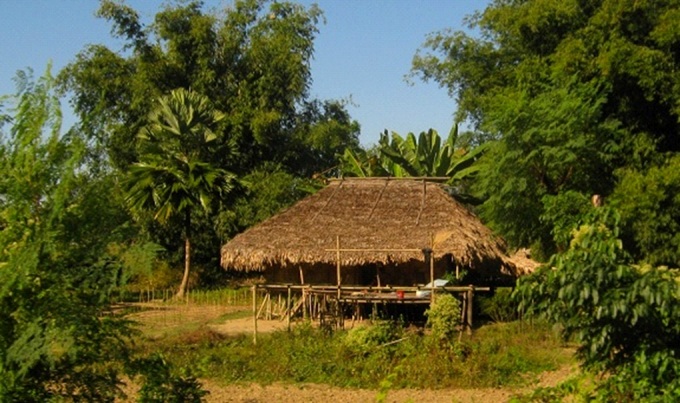 A house belonging to Adi tribe in Pasighat