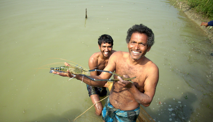 Fishermen of the Ganga delta are badly affected by climate change and are seeking adoptive technologies. (Photo by WorldFish)
