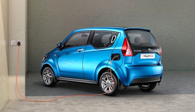 The Mahindra e2o electric car has seen muted sales in India. (Photo by Mahindra Electric Mobility)