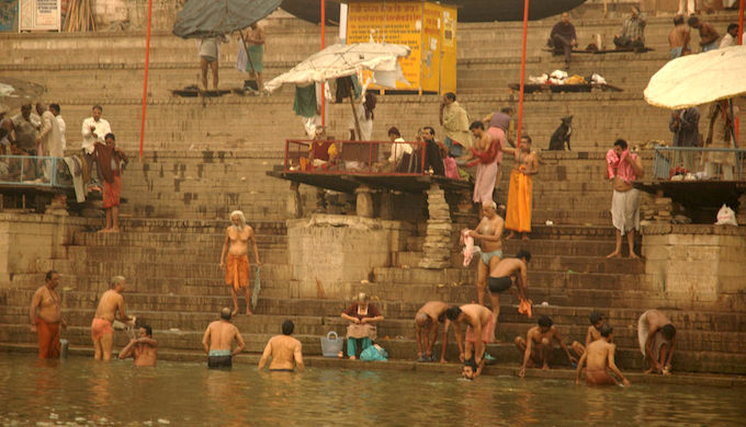 The Ganga through wide-angle British lens