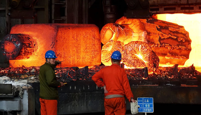 A steel factory in northeast China’s Dalian (Photo byAlamy)