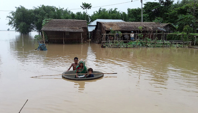 Kosi river floods Supaul in Bihar this monsoon (Photo by Kailash Singh)