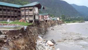 Flood damage along the Bhagirathi river in Uttarkashi in the Himalayas (Photo by Pushkar Rawat)
